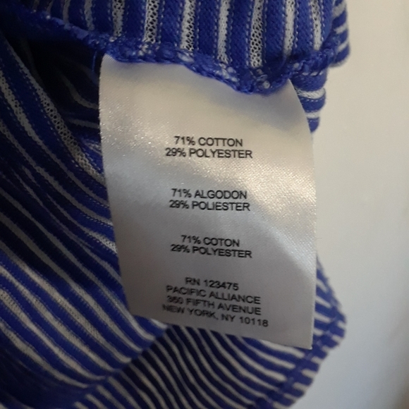 Jones New York Blue Striped Shirt Size XL - Picture 4 of 9